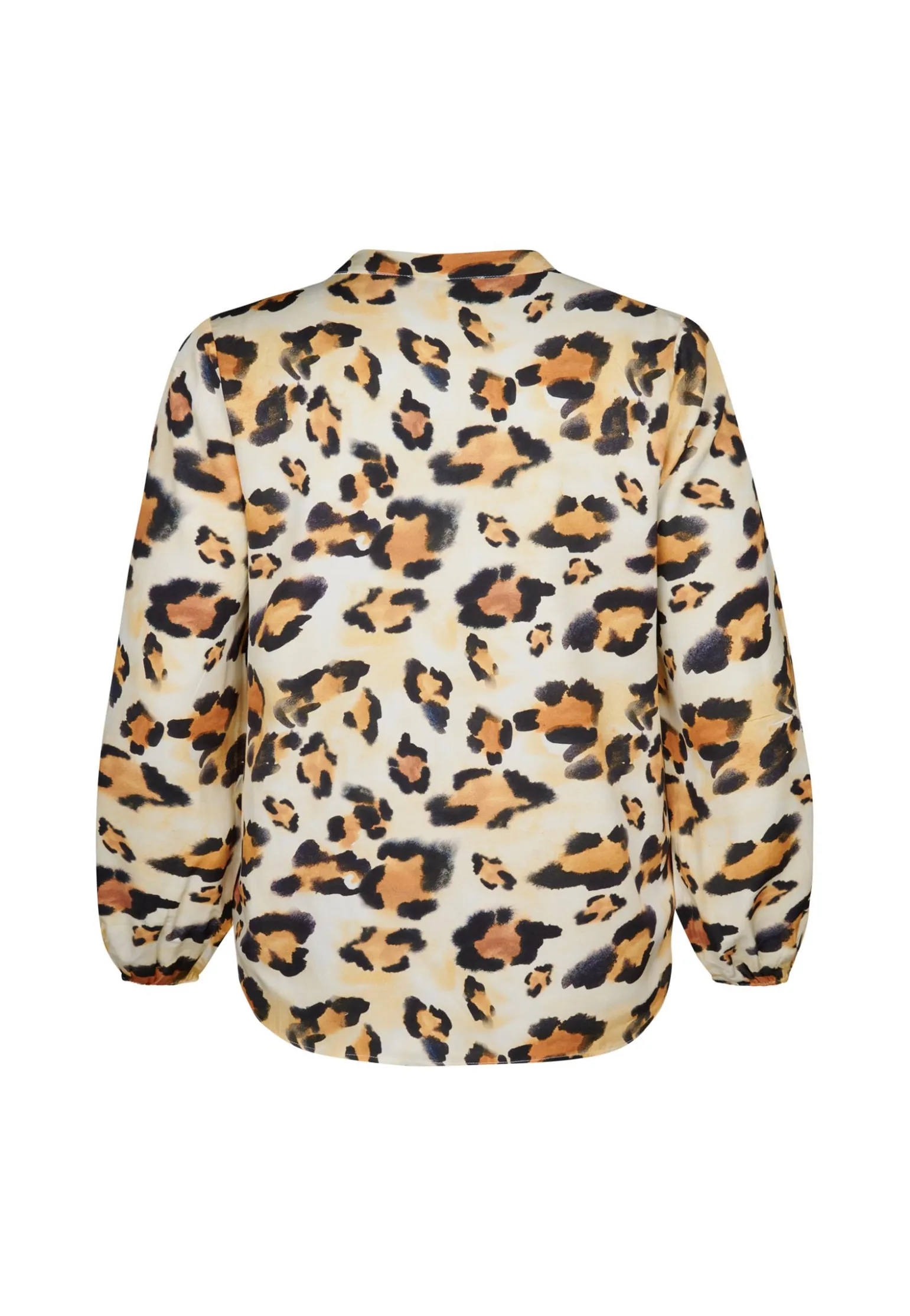 Miss Etam Blouse glans print naturel Multi offwhite