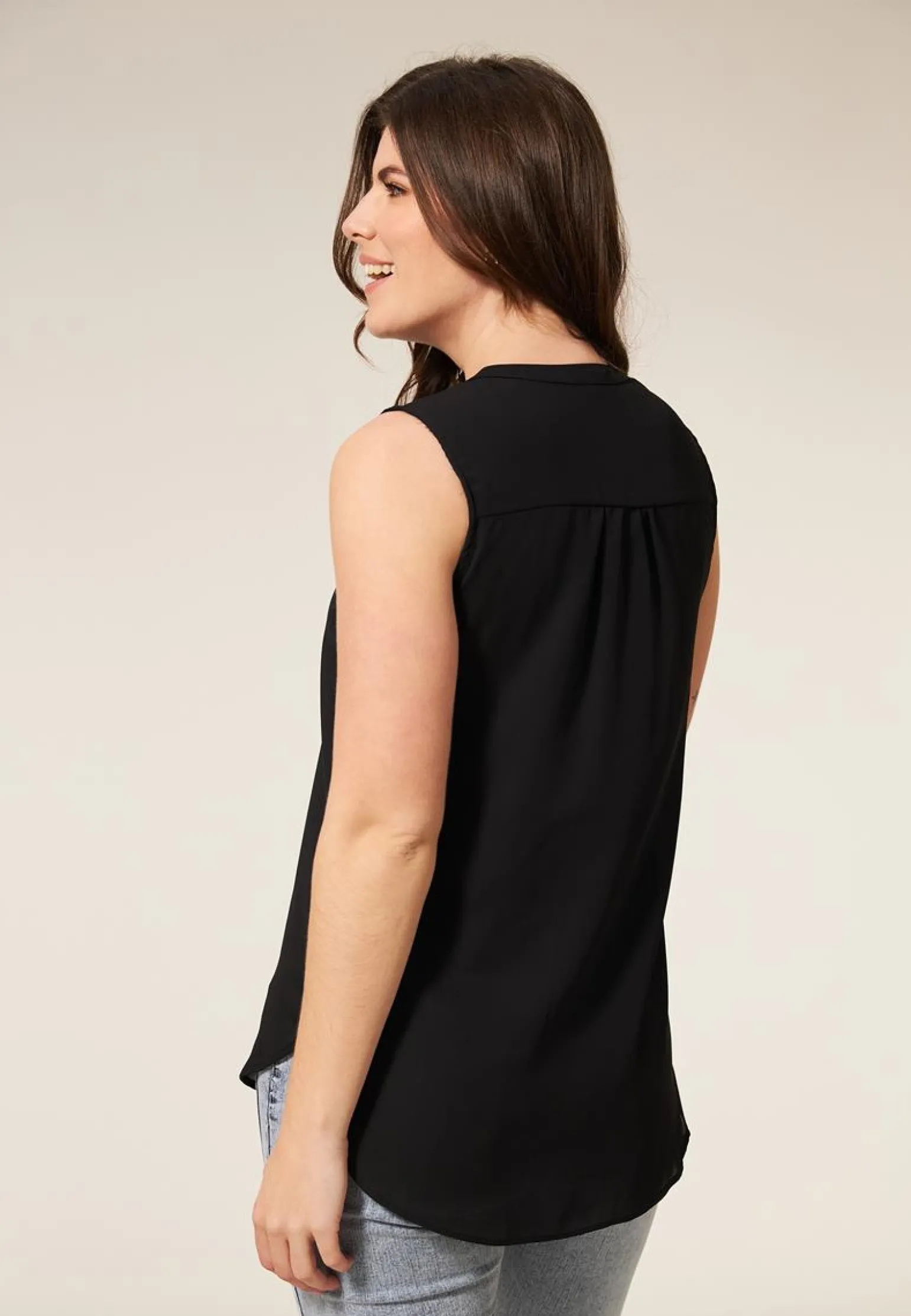 Online Miss Etam Blouse mouwloos Zwart