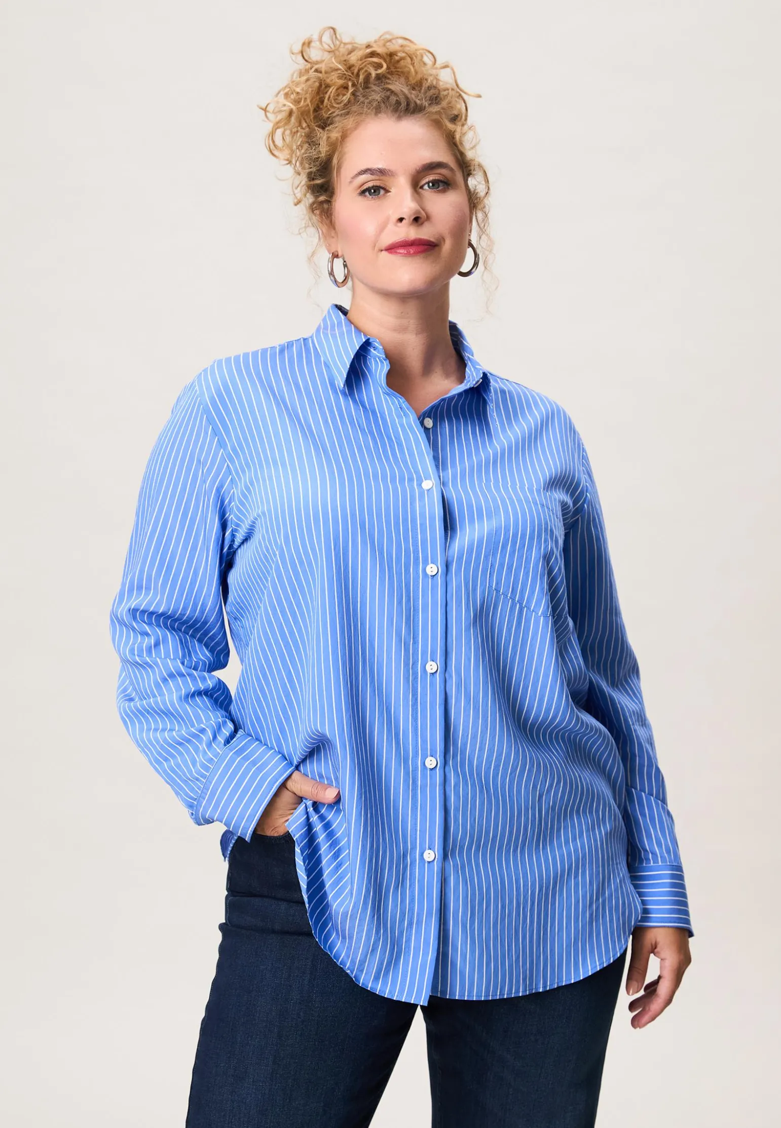 Clearance Miss Etam Blouse print blauw Multi light blue