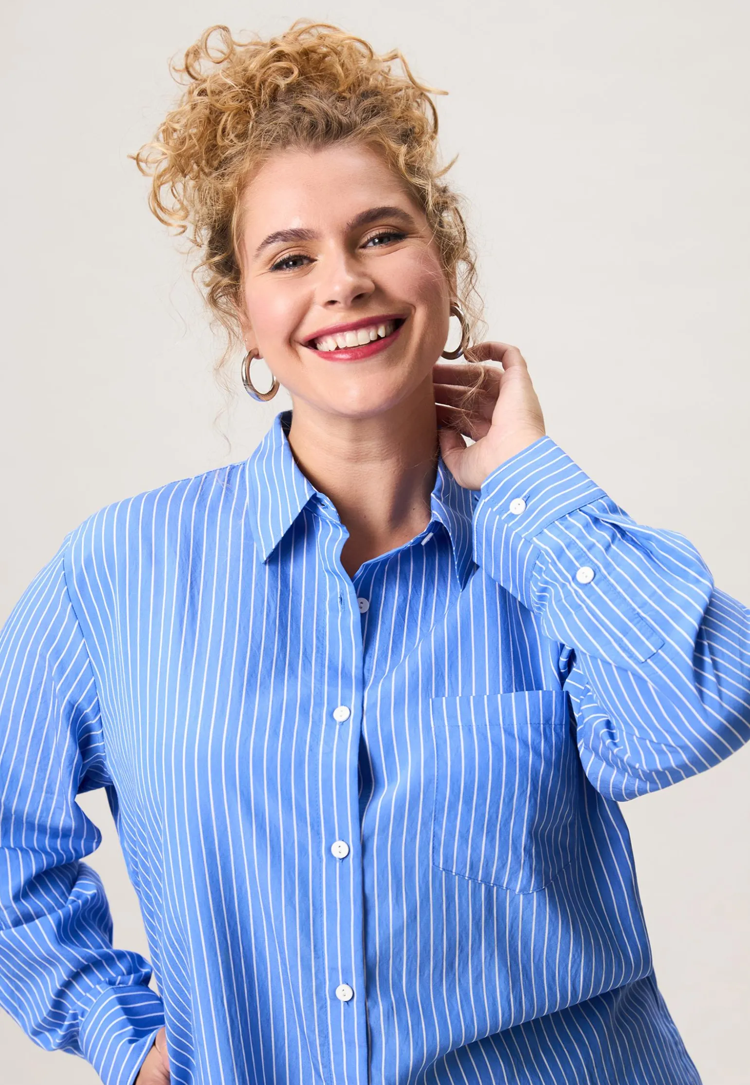 Clearance Miss Etam Blouse print blauw Multi light blue