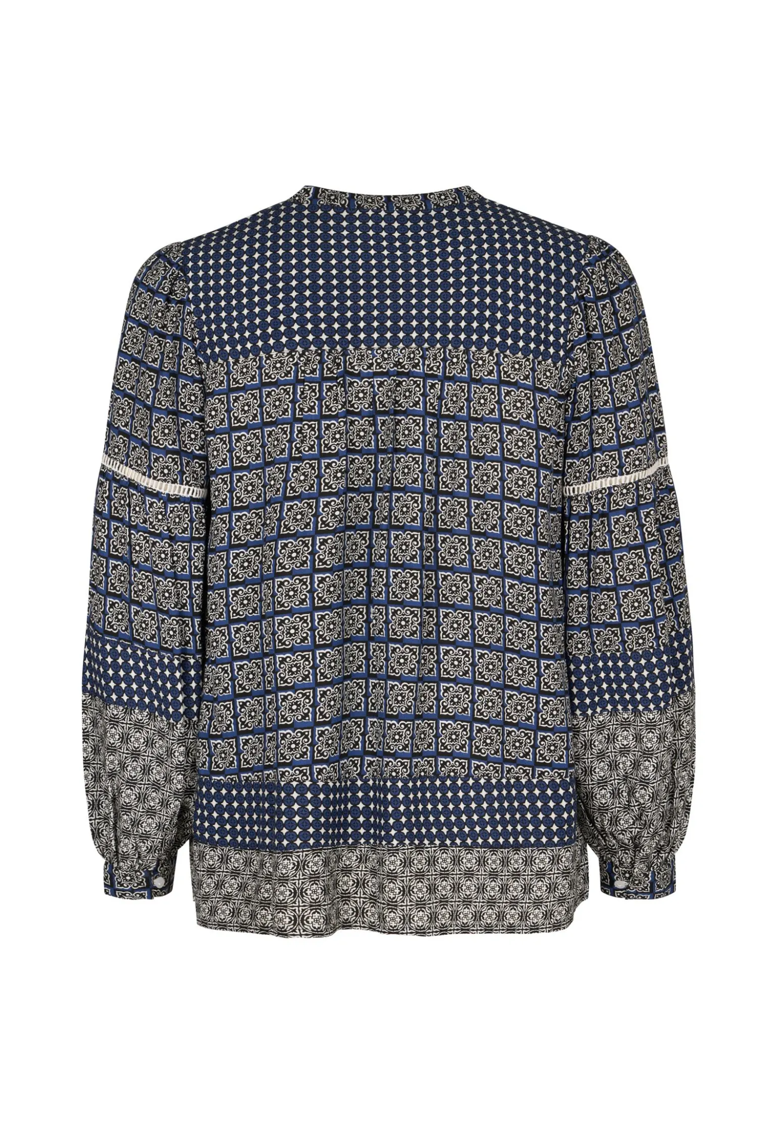 Best Miss Etam Blouse print blauw Multi stone blue