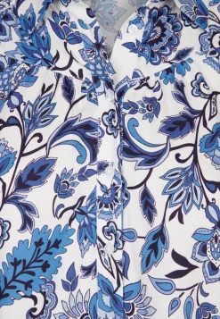 New Miss Etam Blouse print blauw Multi blauw