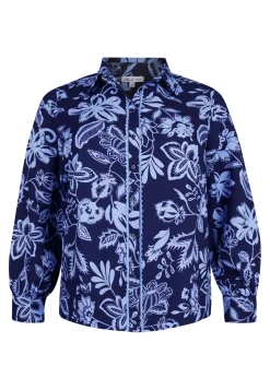 Best Miss Etam Blouse print blauw Multi donker blue