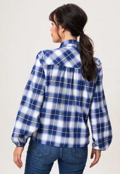 New Miss Etam Blouse print blauw Multi donker blue