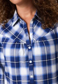 Outlet Miss Etam Blouse print blauw Multi donker blue