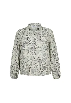 Hot Miss Etam Blouse print grijs Multi grey