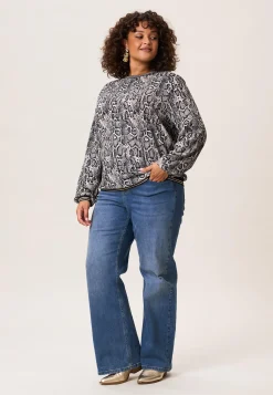 Hot Miss Etam Blouse print grijs Multi dark neutral