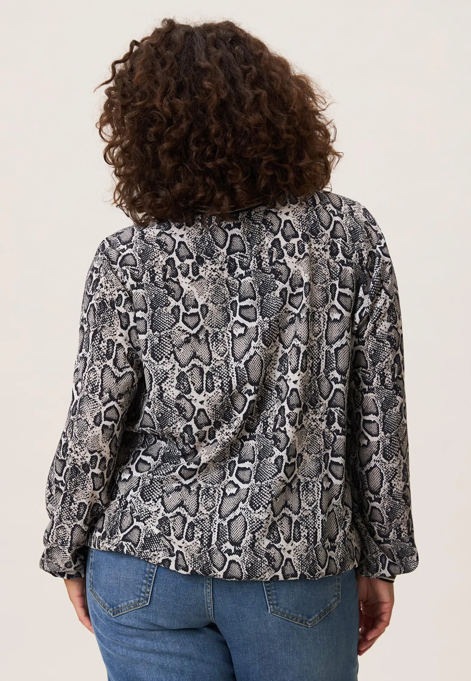 Hot Miss Etam Blouse print grijs Multi dark neutral