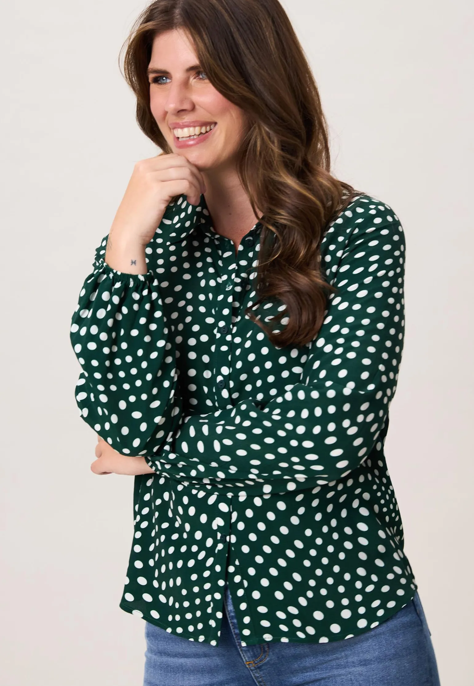Sale Miss Etam Blouse print groen Multi dark green