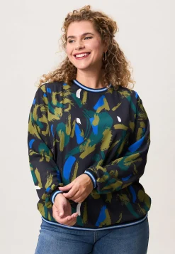 Hot Miss Etam Blouse print groen Multi green