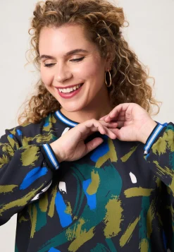 Hot Miss Etam Blouse print groen Multi green