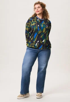 Hot Miss Etam Blouse print groen Multi green
