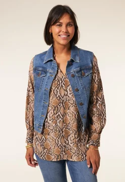 New Miss Etam Blouse print naturel Multi beige