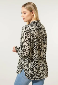 Sale Miss Etam Blouse print naturel Multi zand