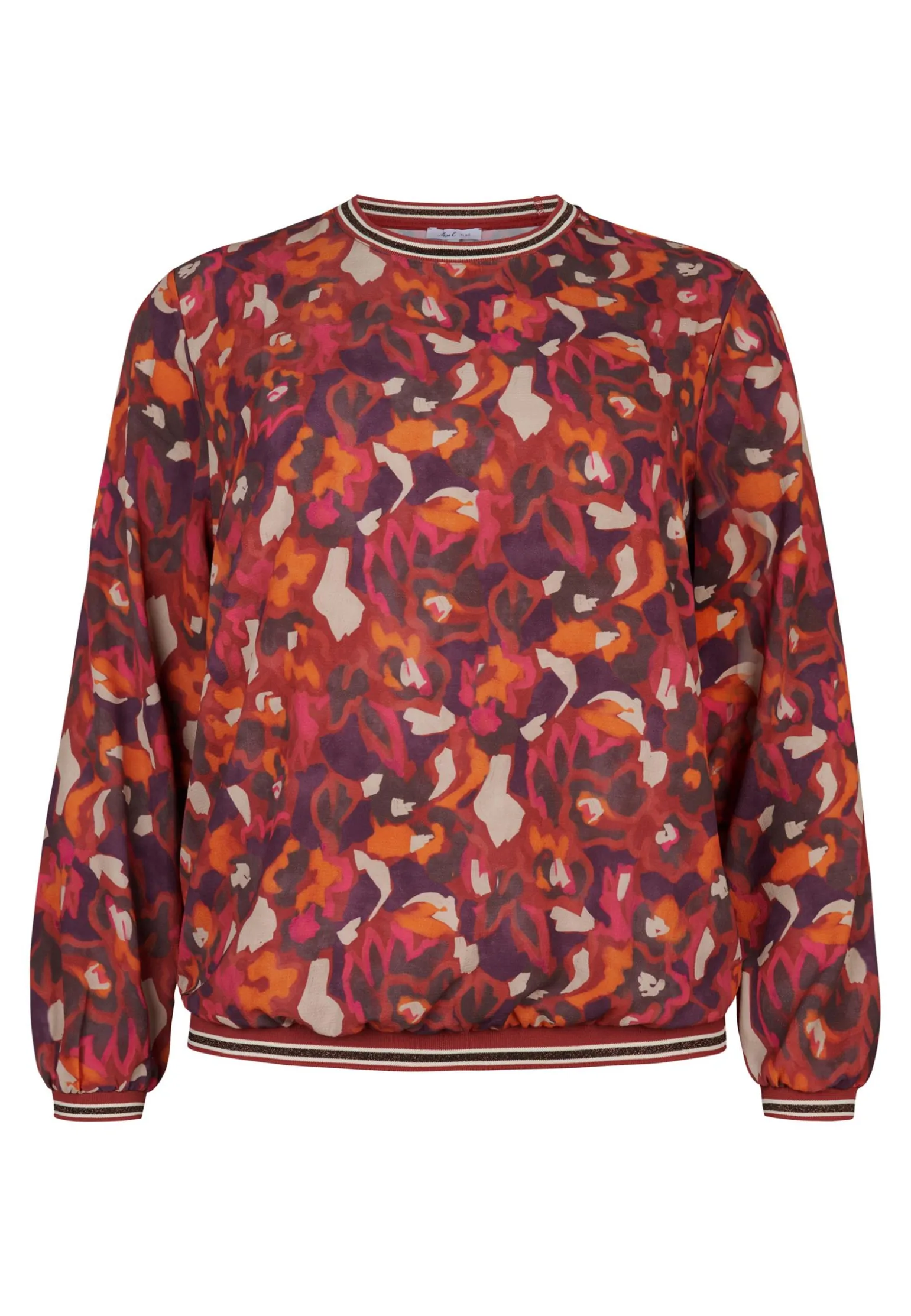 Best Miss Etam Blouse print rood Multi burned orange