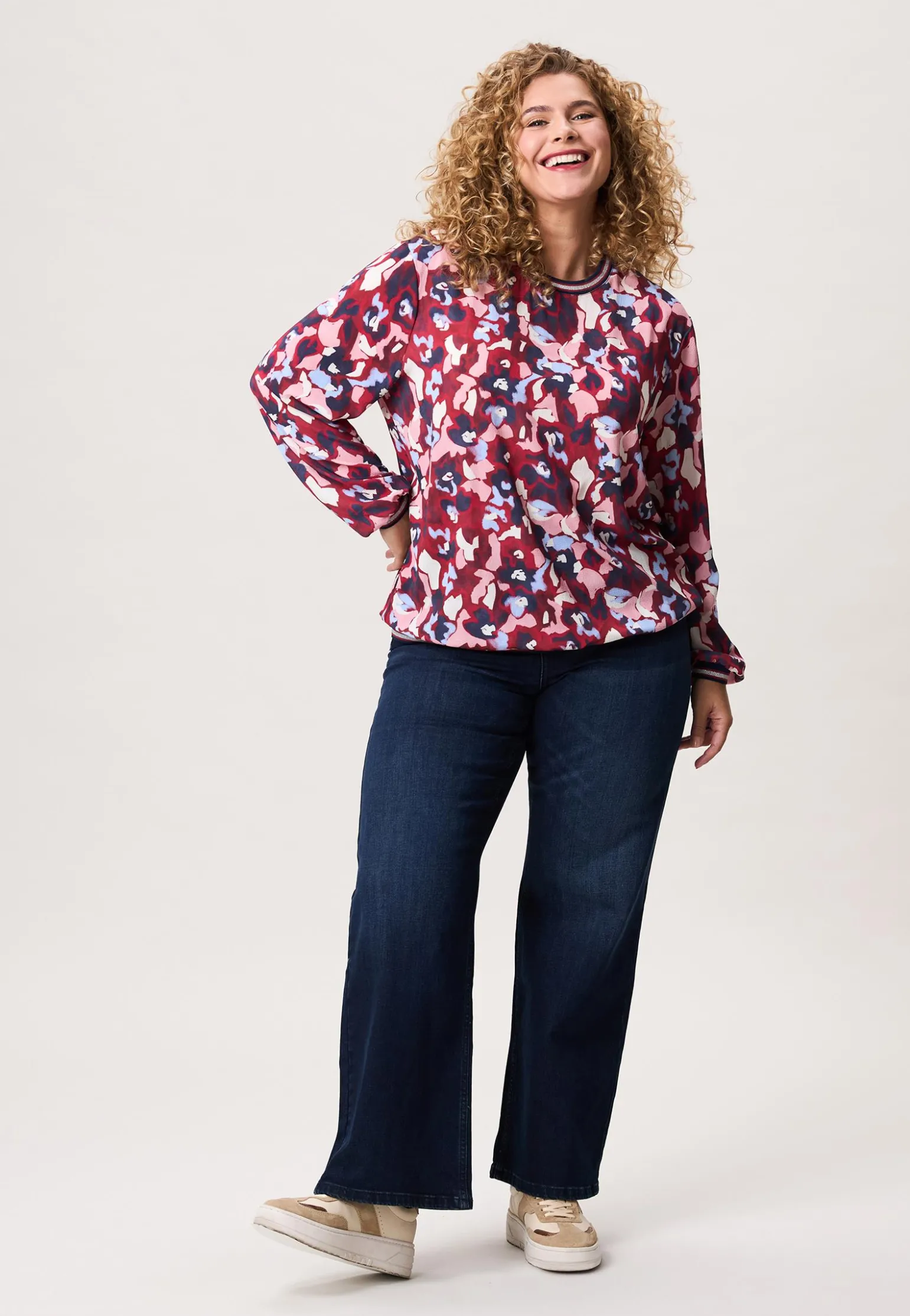 Discount Miss Etam Blouse print rood blauw Multi dark red