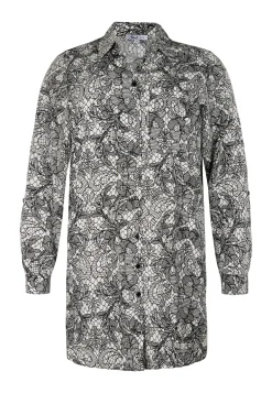 Clearance Miss Etam Blouse print wit zwart Multi offwhite