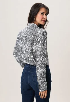 Best Miss Etam Blouse print wit zwart Multi offwhite