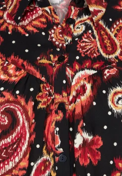 Hot Miss Etam Blouse print zwart Multi zwart