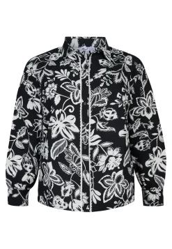 New Miss Etam Blouse print zwart wit Multi zwart