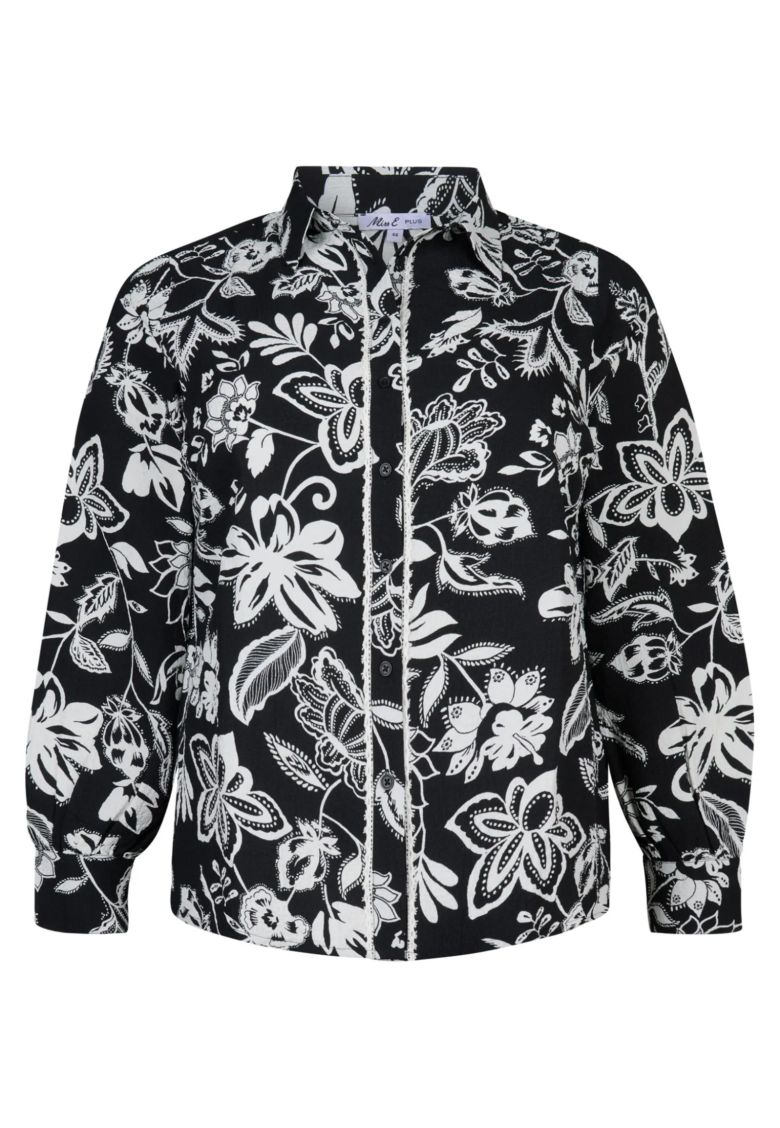 New Miss Etam Blouse print zwart wit Multi zwart