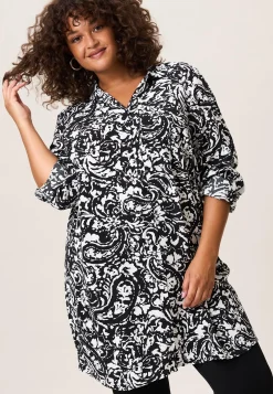 Best Miss Etam Blouse print zwart wit Multi zwart