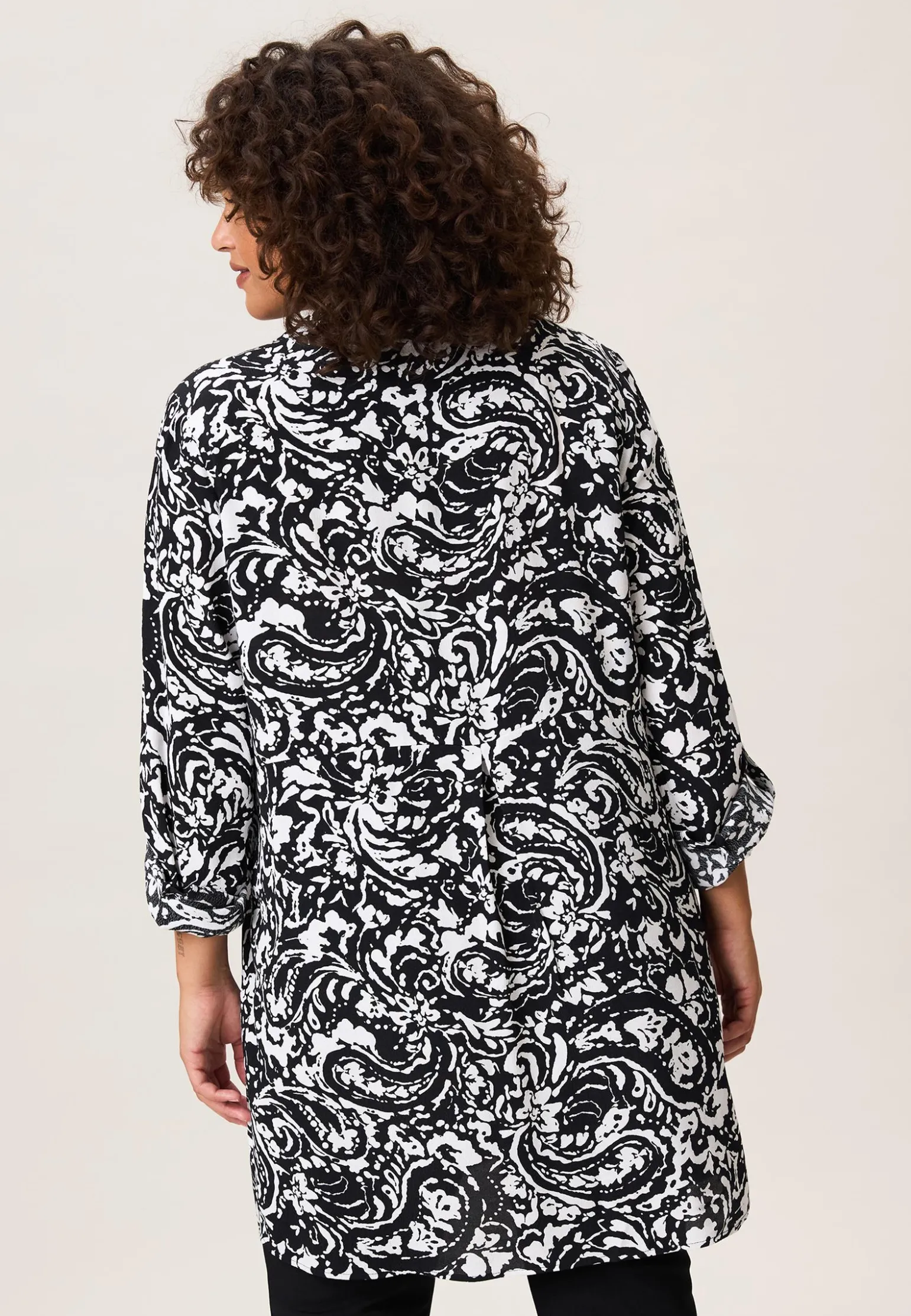 Best Miss Etam Blouse print zwart wit Multi zwart