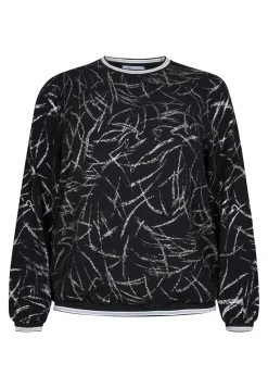 Discount Miss Etam Blouse print zwart zilver Multi silver