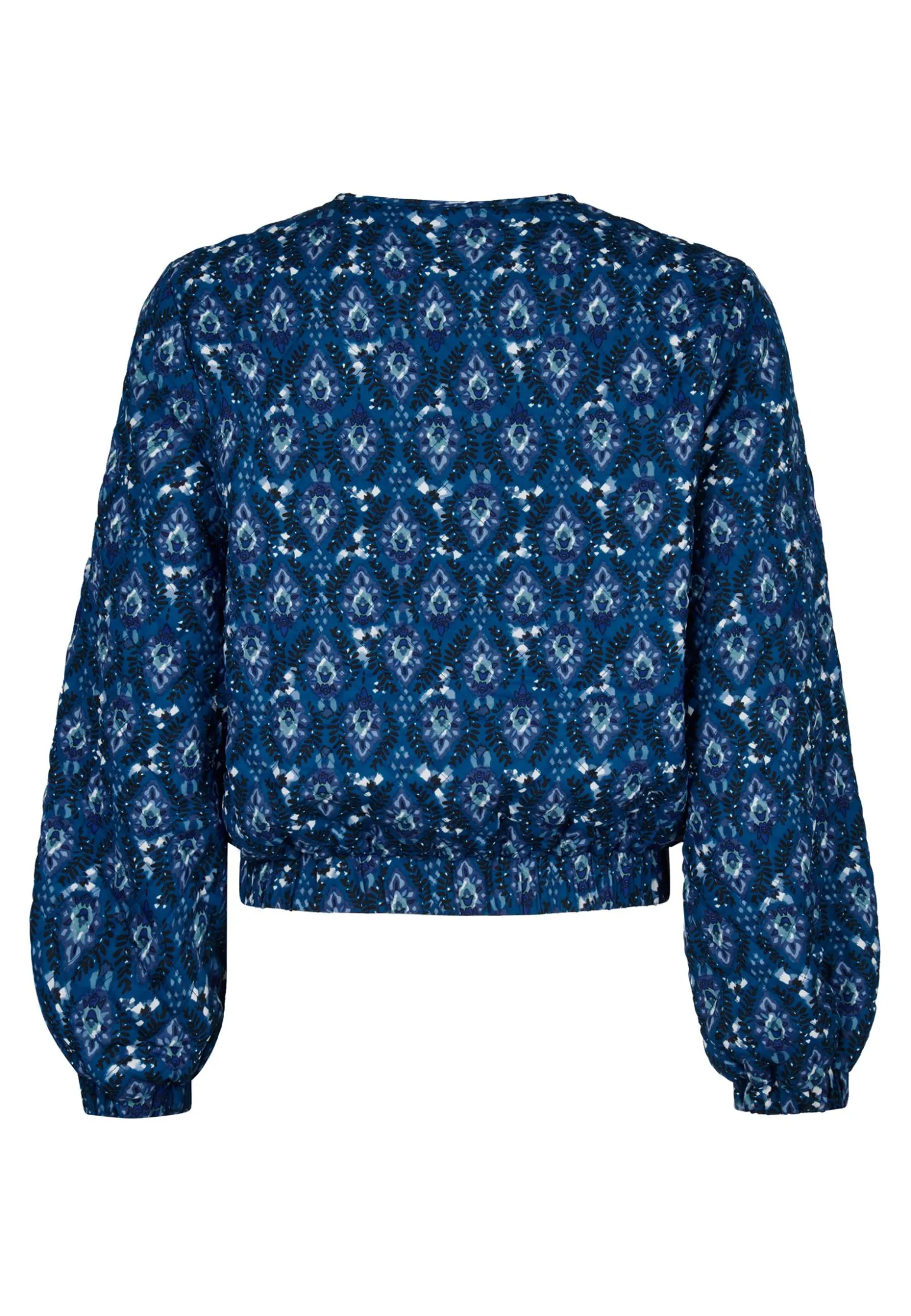 Outlet Miss Etam Bomber padded print blauw Multi cyan