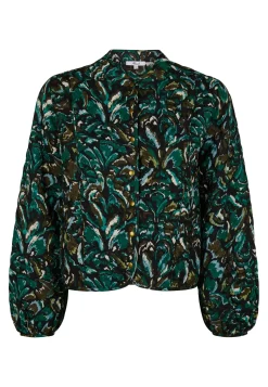 Online Miss Etam Bomber padded print groen Multi green