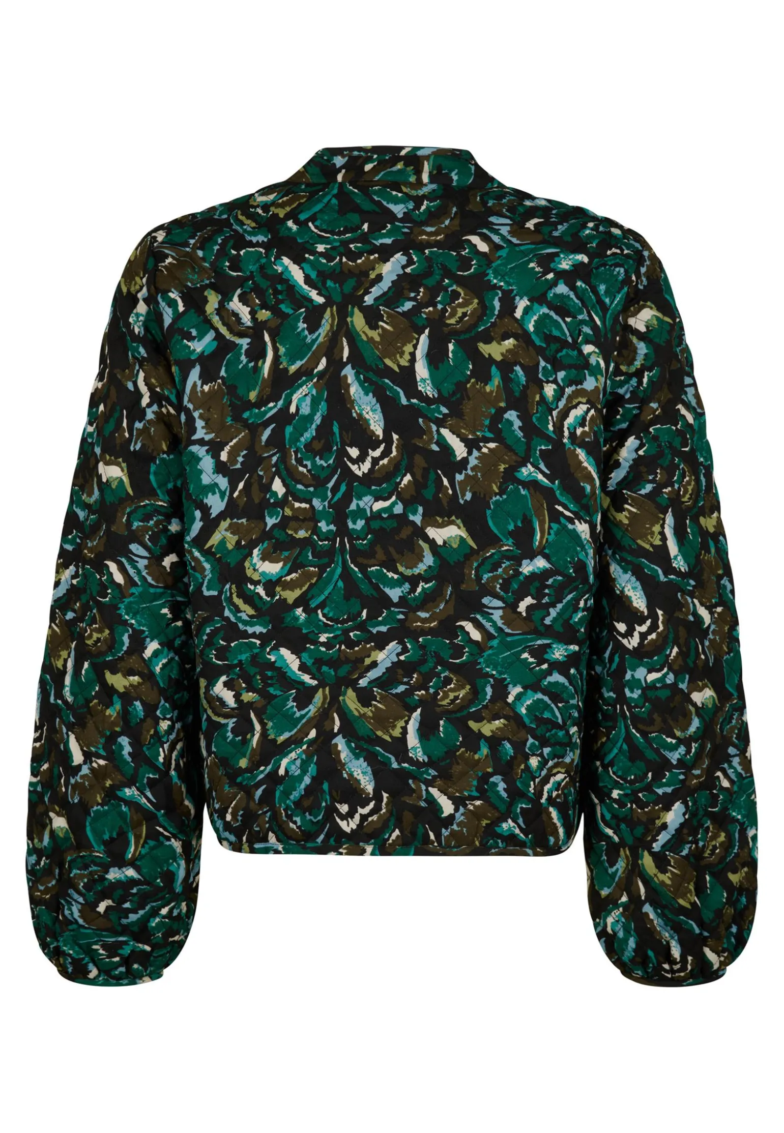Online Miss Etam Bomber padded print groen Multi green