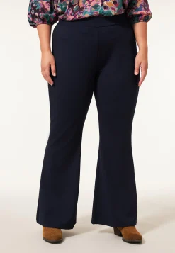 Sale Miss Etam Broek flared blauw 32" Donkerblauw