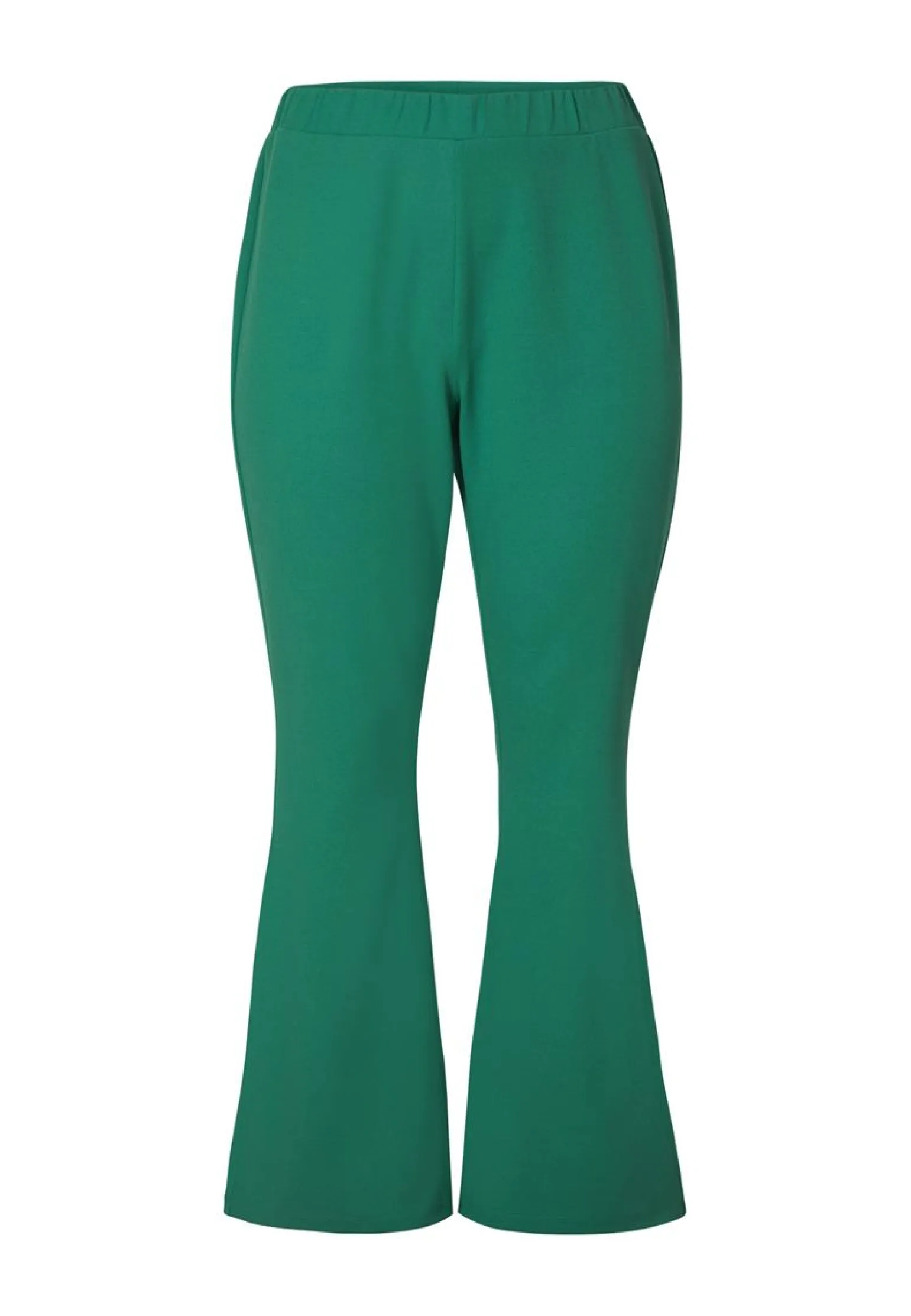 Outlet Miss Etam Broek flared groen 32" Leaf green