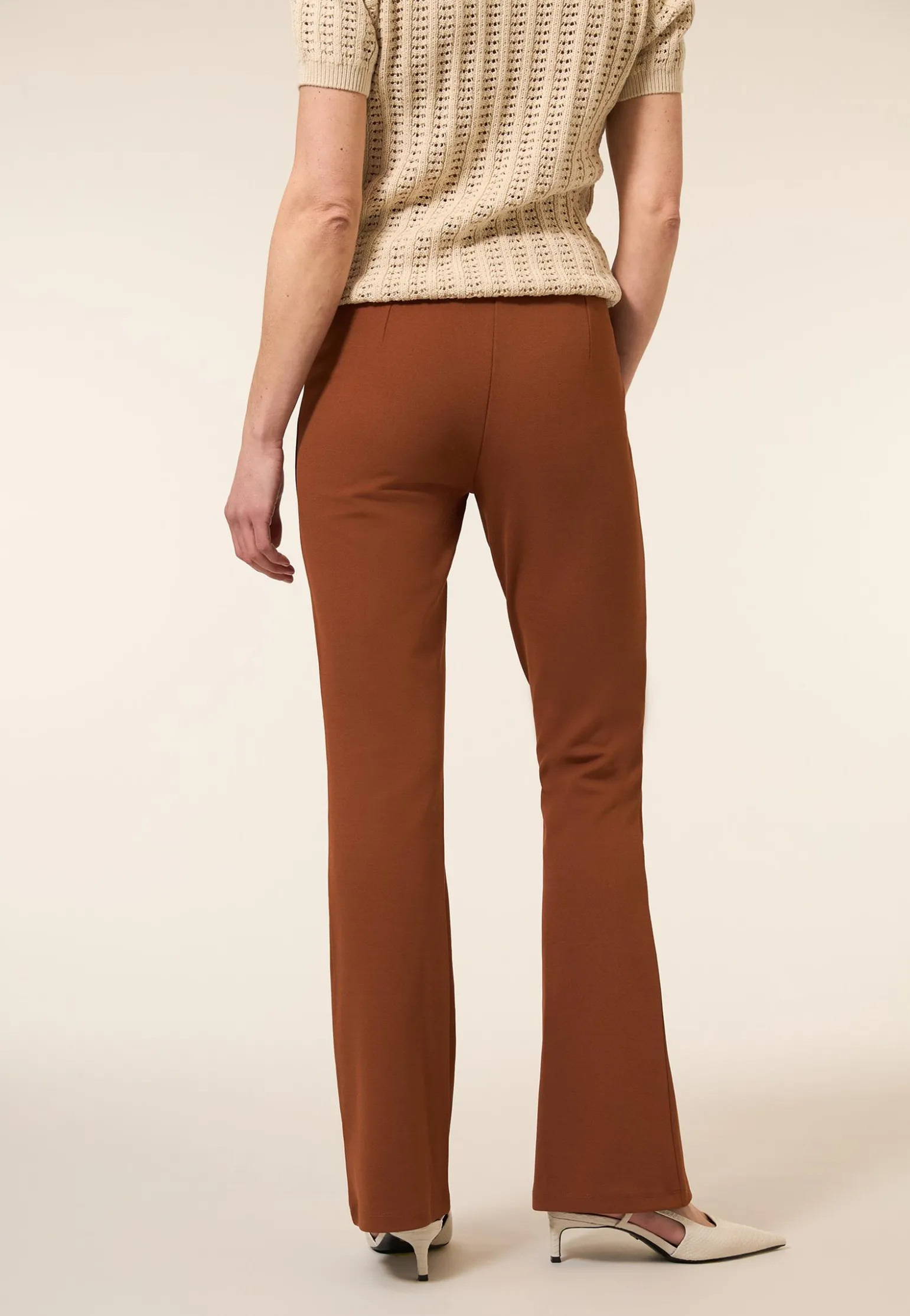 Clearance Miss Etam Broek flared leg bruin 32" Mocca