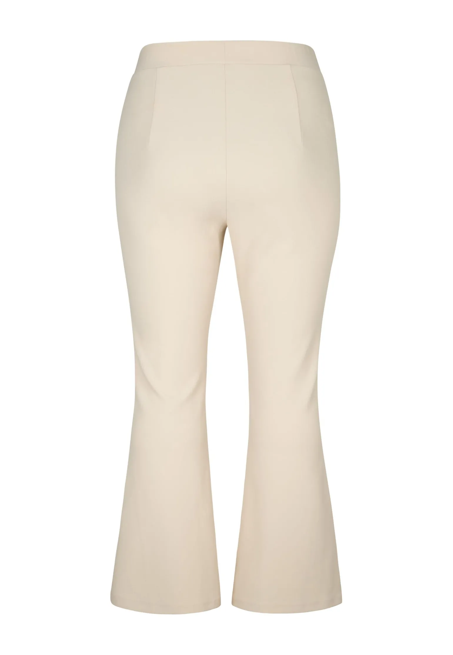 Miss Etam Broek flared leg naturel Light sand