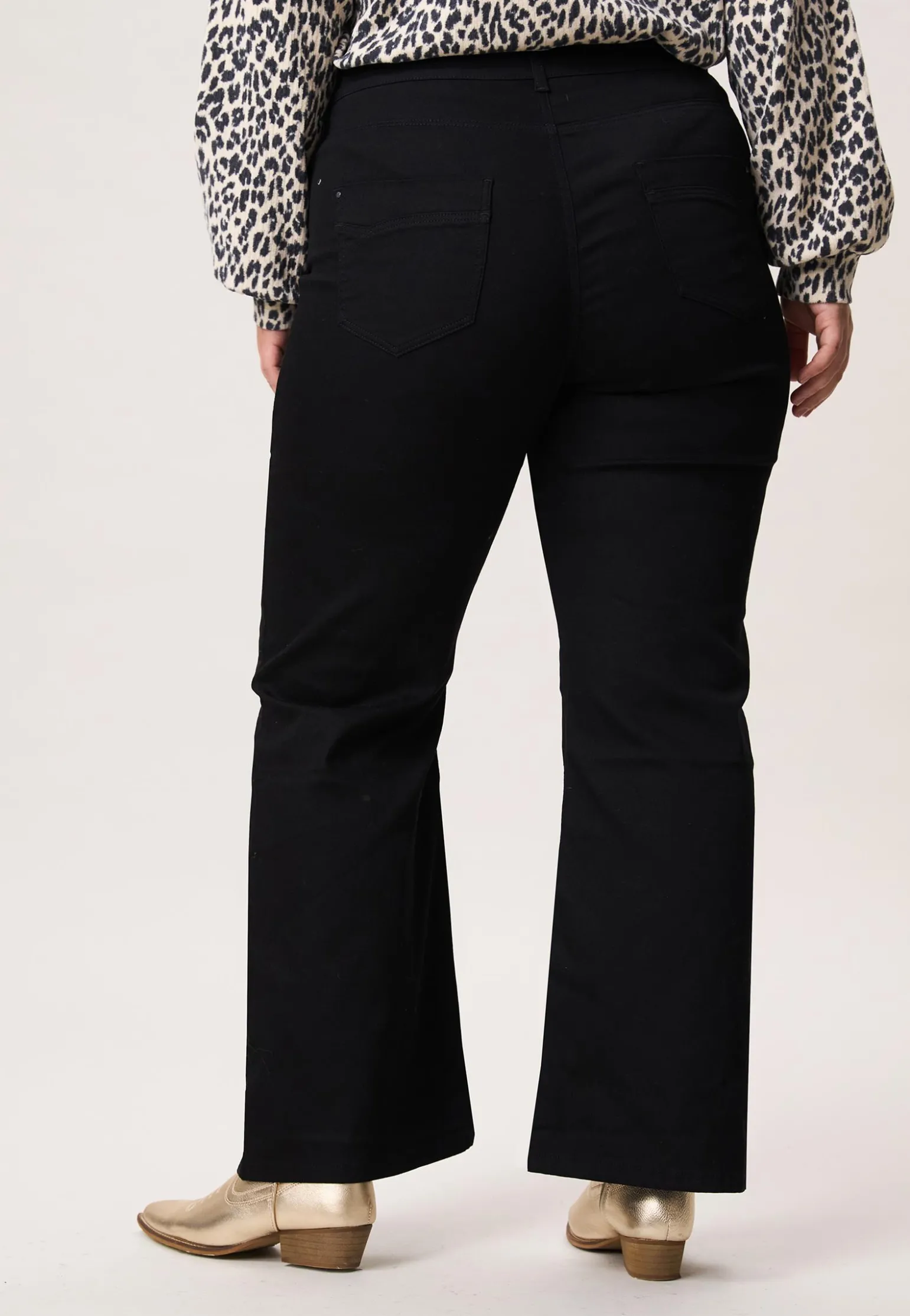Best Miss Etam Broek flared leg 32" Zwart