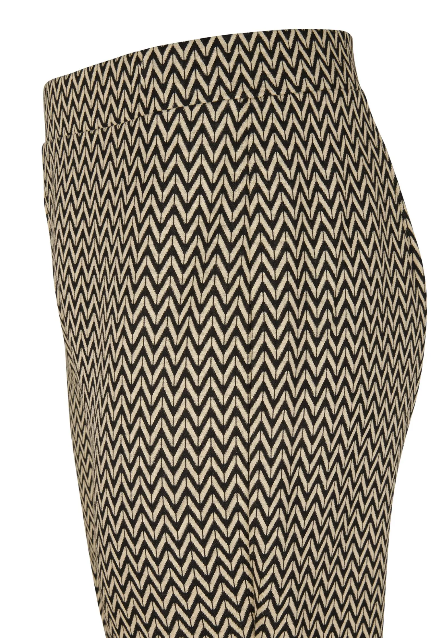 Discount Miss Etam Broek flared print zwart Multi zwart