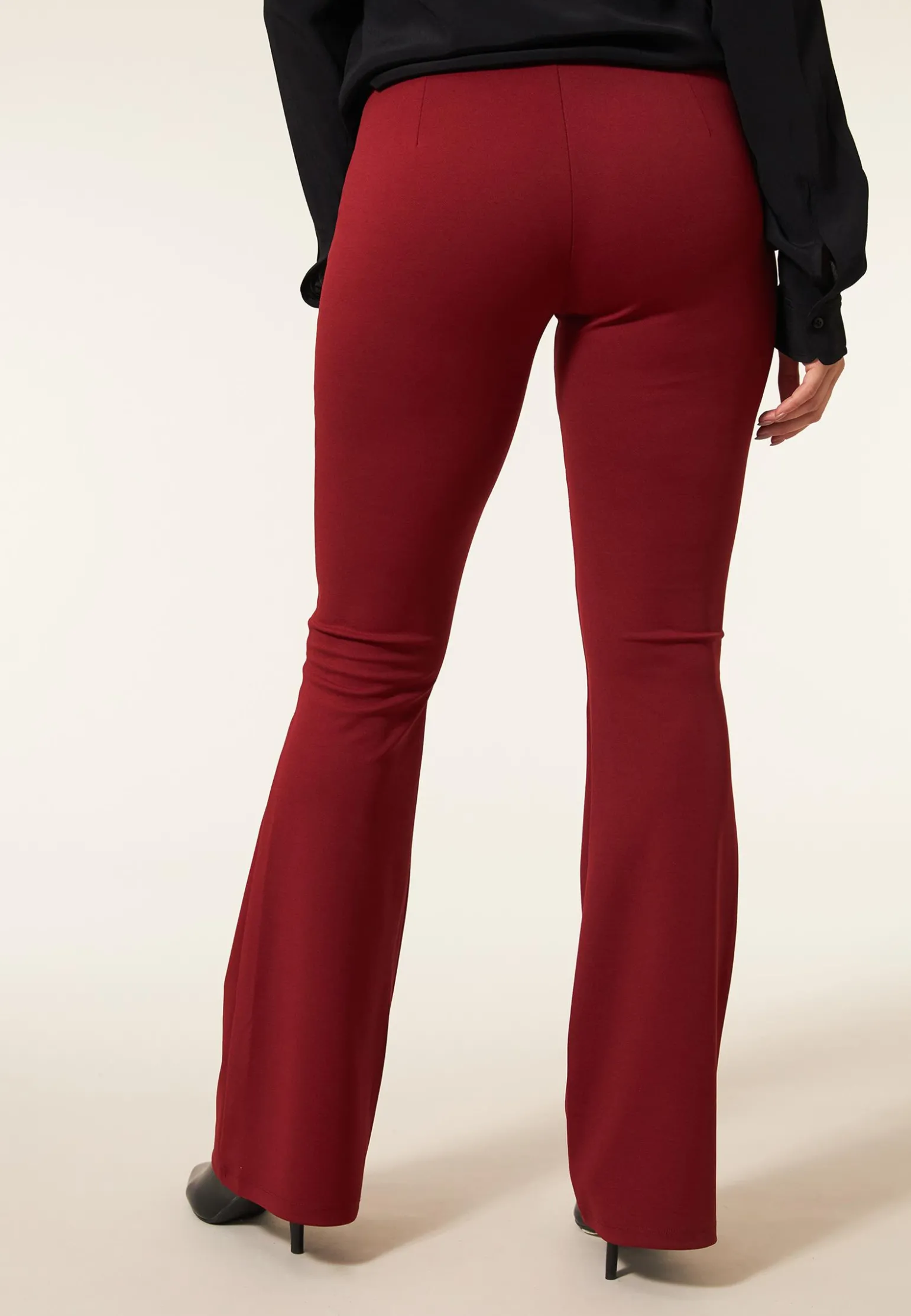 New Miss Etam Broek flared rood 36" Dark red