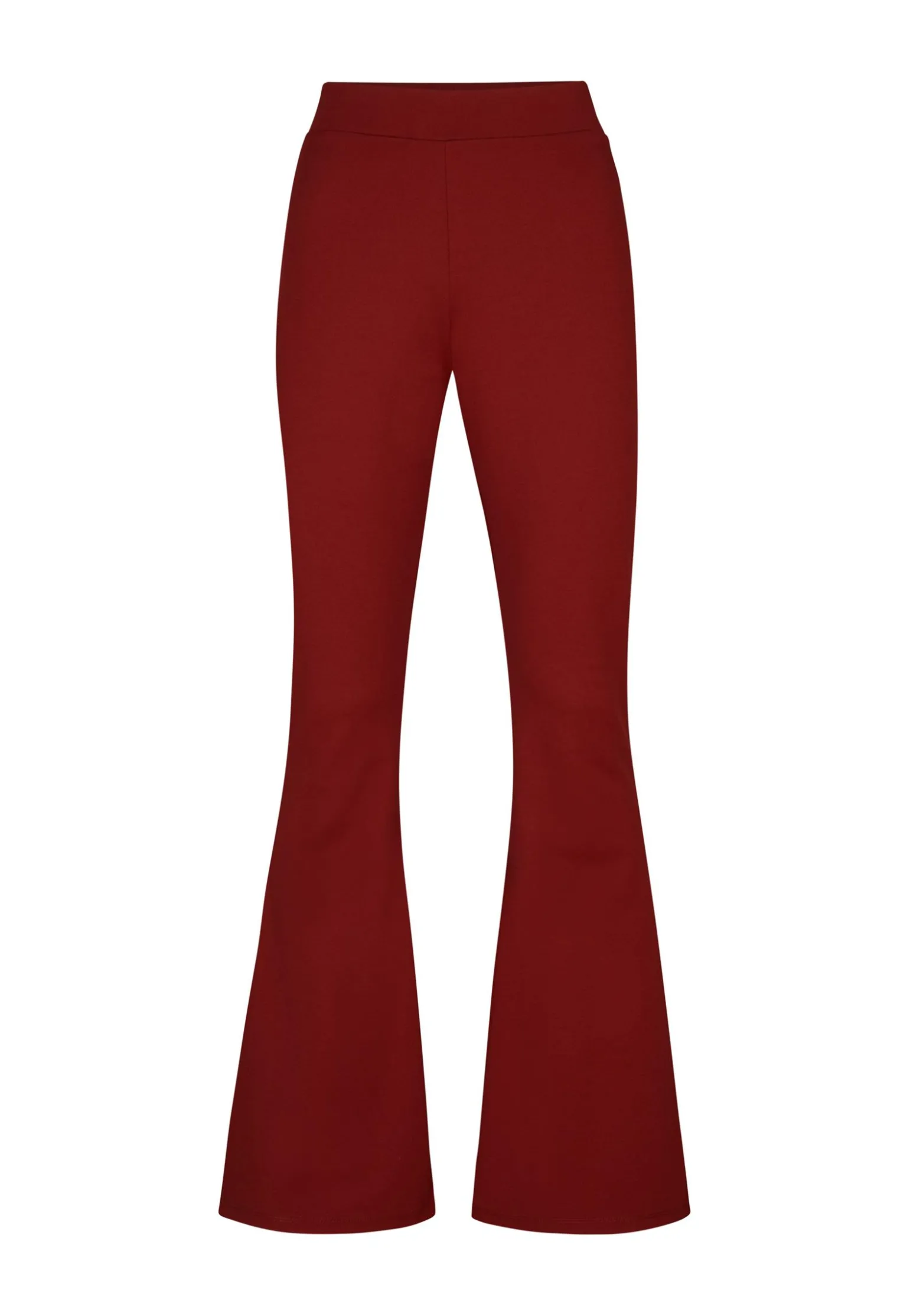 Discount Miss Etam Broek flared rood 32" Dark red