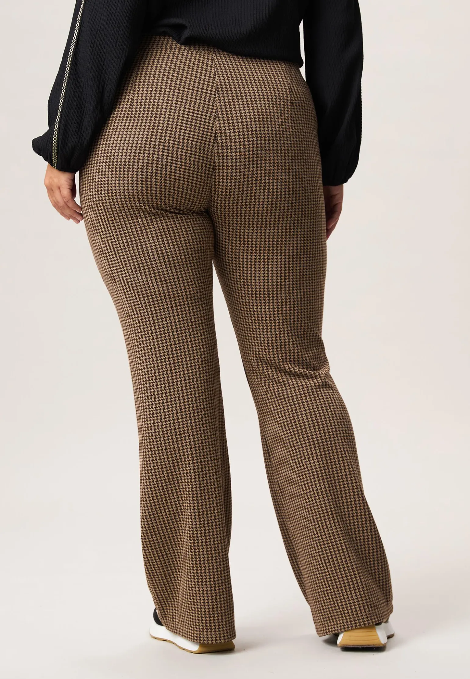 Clearance Miss Etam Broek flared ruit bruin 32" Multi brown