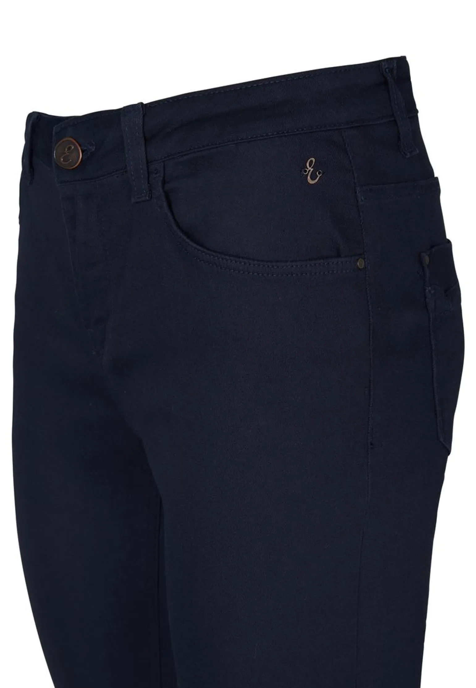 Miss Etam Broek slim fit blauw 32" Donkerblauw