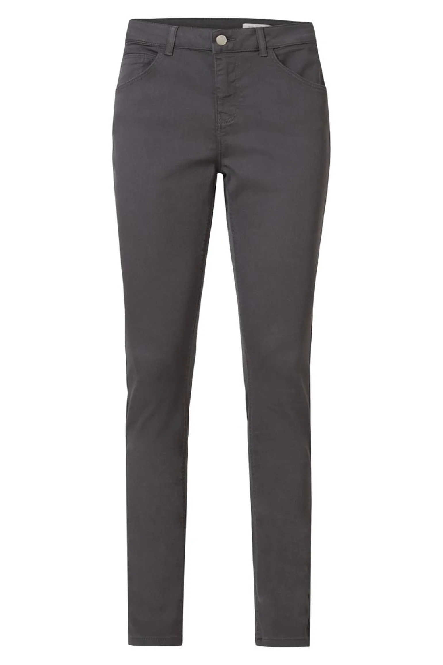 Outlet Miss Etam Broek slim fit grijs 32" Lichtgrijs