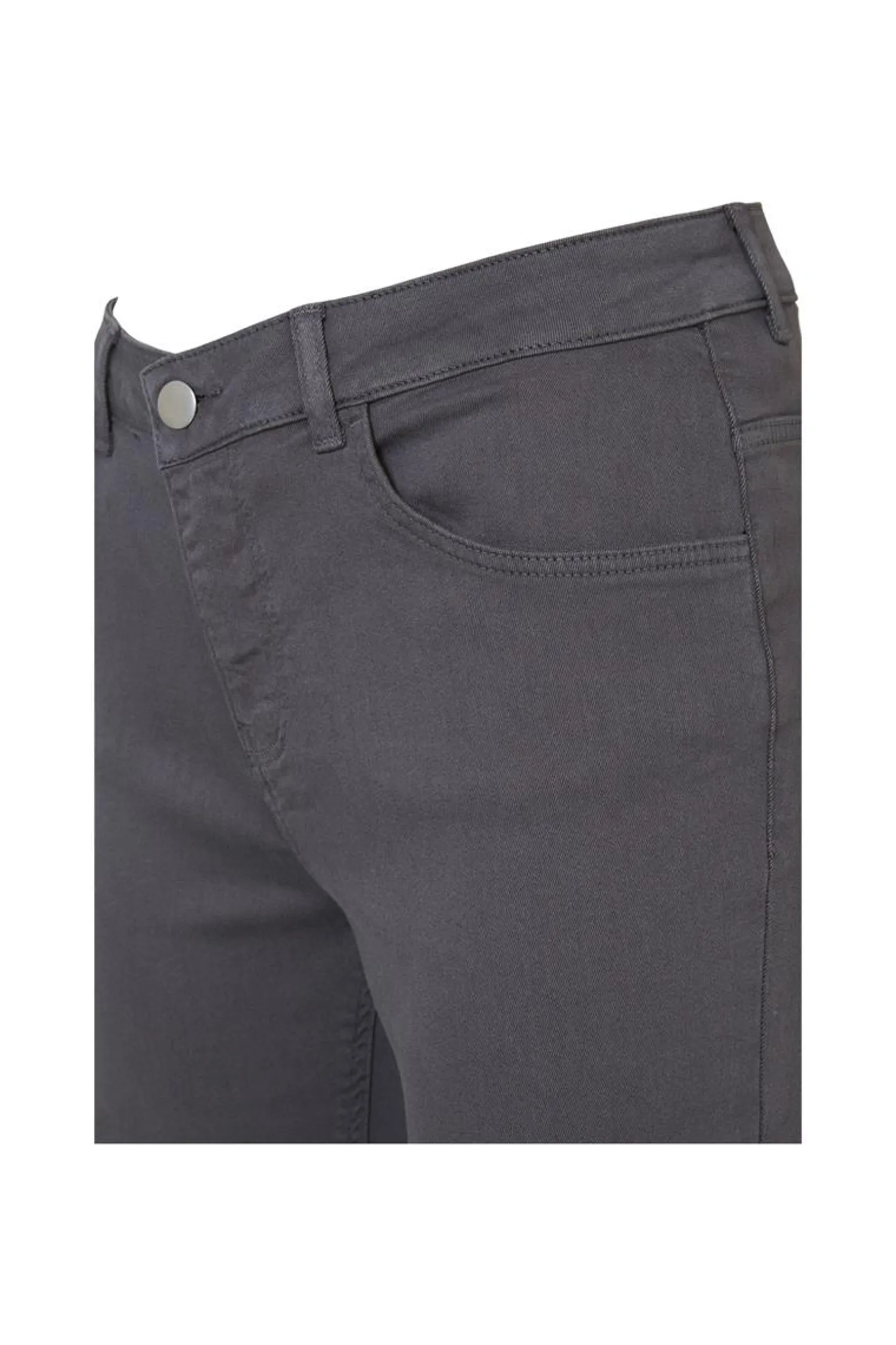 Outlet Miss Etam Broek slim fit grijs 32" Lichtgrijs