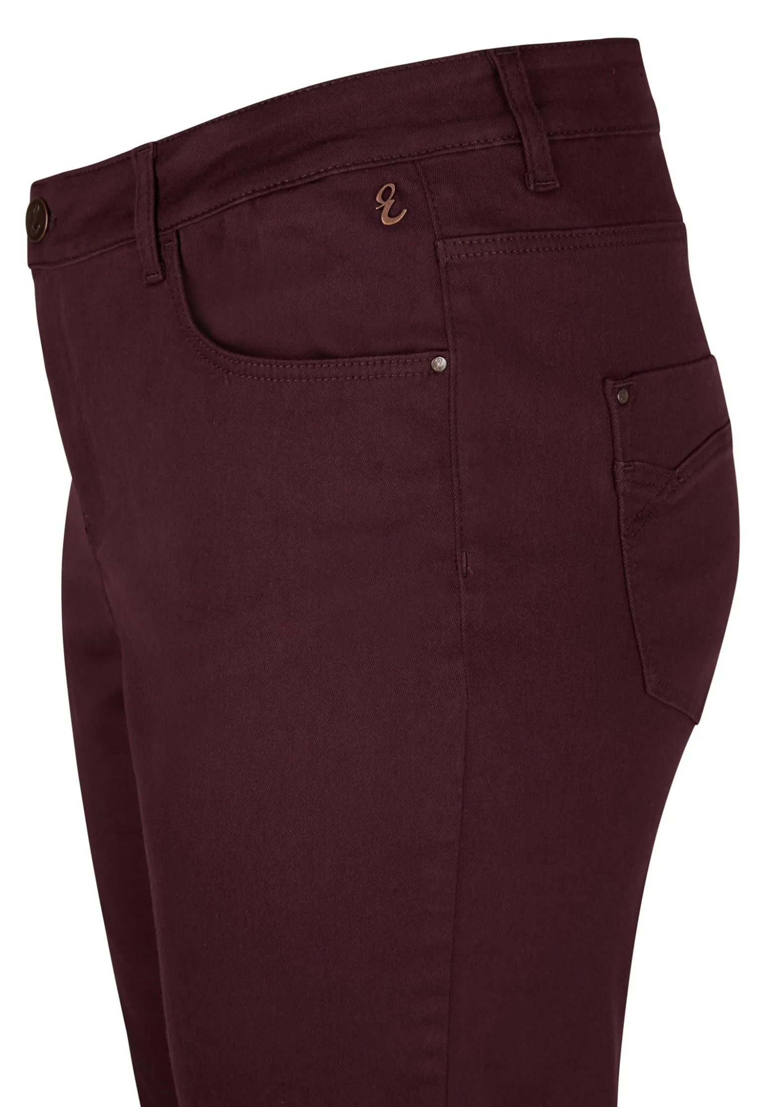 Best Miss Etam Broek slim fit paars 32" Aubergine