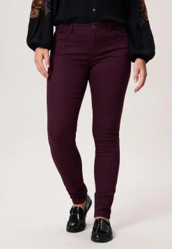 Sale Miss Etam Broek slim fit paars 32" Aubergine