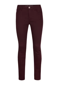 Sale Miss Etam Broek slim fit paars 32" Aubergine