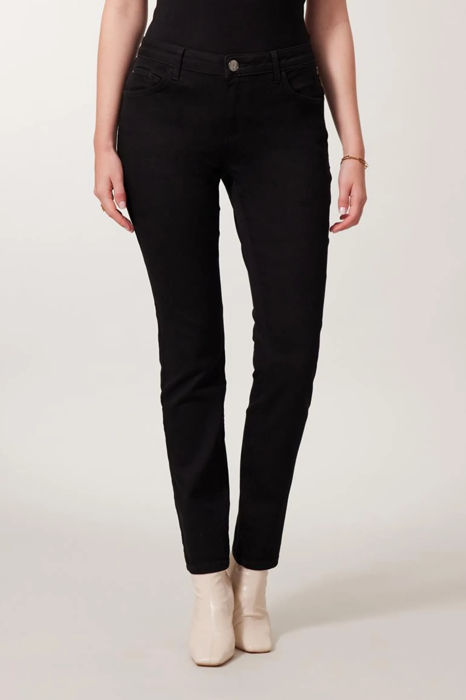 Clearance Miss Etam Broek slim fit 32" Zwart