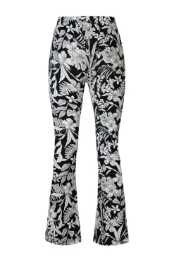 New Miss Etam Broek 'Tina' print zwart Multi offwhite