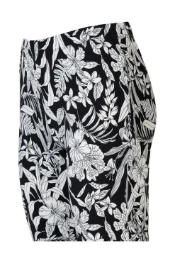 New Miss Etam Broek 'Tina' print zwart Multi offwhite