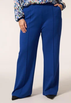 Discount Miss Etam Broek wide leg blauw 32" Kobaltblauw